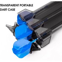 1Pc 3 Grids Dart Box Portable Transparent Darts ABS Key Lock Buckle Integrated Universal Dart Box for Most Darts Hunting Bow