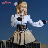 UWOWO Collab Series: Tomoee Mamii Cospaly Costume Puellaa Magii Madokaa Magicaa Cosplay S-4XL Cosplay Halloween RoleOutfits