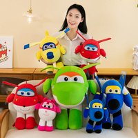 Super Wings Jett Dizzy Plush Toy Soft Stuffed Plush Doll Comfort Sleeping Cuddle Pillow Birthday Gift Home Decoration