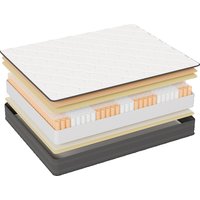 Pocket springkernmatras 90/140/160/180*200*22 cm - 7-zone matras met comfortschuim en stabiele steun H4