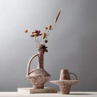 Japanese Wabi-Sabi Style Ceramic Technology Vase Creative Niche Design Vintage Home Decor Tabletop Vase Homestay Hotel Decor