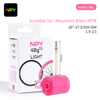 AliExpress NPY Bike Inner Tube Anti Puncture43G 48G 56G 58G for Road Bikes 700C 28C 32C 35C Ultra-Light TPU Tube 45/65/85MM Presta Valves