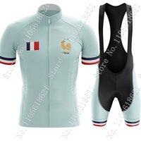 France National Team 2026 Cycling Jersey Set Men Short Sleeve French Clothing Road Bike Shirts Suit Bicycle Bib Shorts MTB