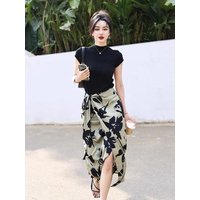 Skirts for Women High Waist Midi Woman Skirt Printing Clothing Sales 2025 Trend Korean Fashion A Line Luxury Elegant New in Chic