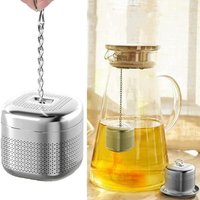 Tea Strainers Extended Chain Hook Multi Purpose Extra Fine Mesh Loose Tea Steeper Durable Mesh Filter Strainer Loose