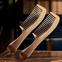 corner comb, thick meridian massage brush with plastic teeth, suitable for all hair types, unique comb pattern