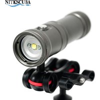 Nitescuba V20 Diving Led Video Light Glare 2000 Lumen Astigmatism Lamp Focus With Red Light Tg6 Gopro Underwater Photography