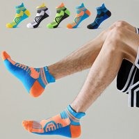 AliExpress 3 Pairs/Lot Men Low Cut Fitness Socks Professional Men Basketball Socks Breathable Thin Cycling Travel Socks For Men