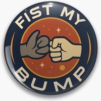 Fist my Bump Project Hail Mary Mission Patch Pin Holographic Star Heart Pin Brooches Laminated Button Fashion Accessory