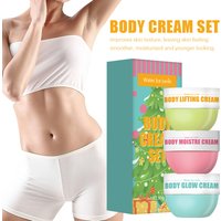 New 3-piece skin care set, body glow cream, firming body cream, body moisturizer for firming and lifting body skin