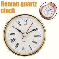 High Quality Classic Clock Craft Quartz Movement 2-1/2" (65mm) Round Clocks Head Insert Roman Number Mayitr Little Clock
