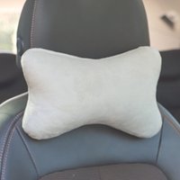 2pcs Ergonomically designed memory cotton neck pillow -soft flannel car headrest and seat cushion breathable, supportive pillow