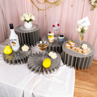 Foldable Roman Column Display Stand, Wedding Centerpiece Decoration, Party, Speech Table, Desktop Decoration, Free Combination