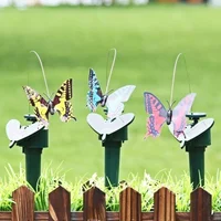Solar Butterfly Garden Stake Light Simulation Hummingbird Outdoor Garden Yard Courtyard Lawn Decoration Waterproof Decor