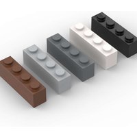 MOC 10PCS High-Tech 3010 3066 1x4 Bricks Building Blocks Puzzle Particle Plate Board Educational Toy Children Birthday Kid Gifts