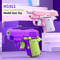 Children'S Toy Guns Model 3D Mini 1911 Gravity Printing Fidget Toy for Kids Adults,Stress Relief Toy Children Decompression Gift