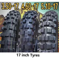Motorcycle 17-inch road slide tire modified off-road deep tooth tire 3.50-17 4.60-17 large flower off-road tire