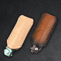Cowhide knife cover universal outdoor spot anti-cut portable folding knife cover thickened folding knife cowhide knife cover