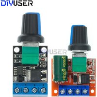 DIYUSER Mini 5A10A 90W PWM 12V DC Motor Speed Controller Module DC-DC 4.5V-35V Adjustable Regulator Control Governor Switch 24V