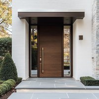 Front Doors for House Soundproof High Quality Wholesale Exterior Doors Modern Style Security Main Gate Aluminum Entrance Door