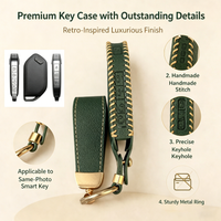 For Grand Carnival Ka4 9-Button Dedicated Genuine Leather Key Case, Compatible with 2022~2026 Models, Two-Sided Sliding Door Design, 1:1 Real Car Mold, High-End Simple Style, Recommended Gift.