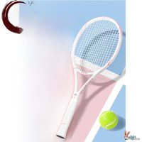 Unisex Carbon Fiber Tennis Racket for Beginners College Students Professional Rebound Training Equipment Sports Fitness Fans