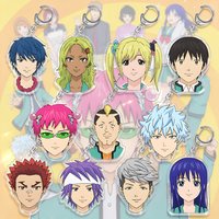 Lucky Seven Anime Peripheral Store Saiki Kuriko Kineshi Hairo Kaidou Shun Riki Nendou Saiki Kusuo HD Acrylic Keychain Pendant