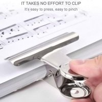 Binder Spring Clips Stainless Steel Multi-Functional Metal Clamp Paper Clips Strong Binder School Office Home Stationery Supplie