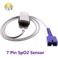 Normal 7 Pin SpO2 Sensor Reusable 0.9 Meter For NE-LL-COR Monitor Non OXI TECH Child Pediatric Adult Use Pulse Rate Probe