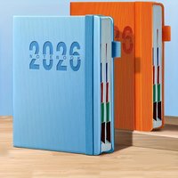 2026 Planning Notebook A5 Size English Planners Elastic Strap Designs 400pages Thicken Agenda Notepad Daily Calendar Schedual