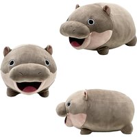 Moo Deng Plush Toy Soft Stuffed Cushion Cartoon Hippo Pillow Cute Soft Stuffed Toys Christmas Gift Cute Room Decoration