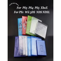 High Quality Plastic CD Game Protection Box Suitable For PS1 PS2 PS3 PS4 PS5 Xbox Wii Game Tray CD DVD Disc Storage Box