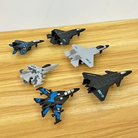 6pcs Fighter Jet Model, Aviation Aircraft Combination Toy, CHILDREN'S Inertial Sliding Toy, BOY'S Home Decoration Display
