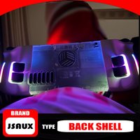 JSAUX Steamdeck Heat Dissipation Rear Cover Transparent Open Hole Version Modified Rear Case Steam Deck OLED Unique Accessories