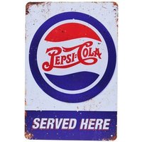 Pepsi-Cola Metal Sign Retro Tin Wall Art Collectible Nostalgic Decor