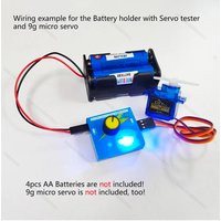 3CH Digital Servo Tester ESC Speed Controller Checker CCPM Consistency Master 4 Cell AA Battery Holder Case for RC Cars Servos