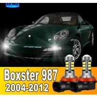 2pcs LED Front Fog Light Bulb Accessories For Porsche Boxster 987 2004-2012 2005 2006 2007 2008 2009 2010 2011