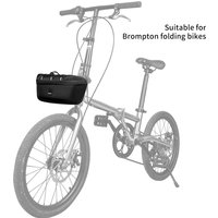 Folding Bicycle Handbag 4L EVA Hard Shell Bike Handlebar Basket Bag Cycling Accessories for Brompton/JAVA NEO Folding Bikes