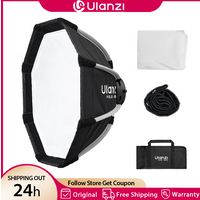 Ulanzi FOLD QS30 30cm Octagonal Softbox Mini Bowens Mount Quick Release Diffuser for Photography Studio Lightning