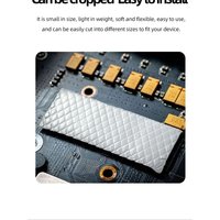 Ldpcsj 16W Heat Dissipation Silicone Pad CPU/GPU Graphics Card Water Cooling Thermal Pad Silicone Grease Pad 100x100mm