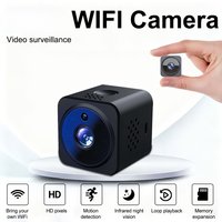 Wireless Wi-Fi Security Camera with 1080P HD Night Vision & Motion Detection Indoor/Outdoor Security Protection Mini Camera
