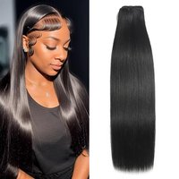 Straight Human Hair Bundles 16A Remy Raw Virgin Jupade Bundles Extensions, Natural Black 10-34 Inch for Women