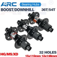 AliExpress ARC 36T/54T Ratchet Hub 32 Holes BOOST Hub Mountain Bike Bearing Cube 15x110mm 12x148mm Bike Bicycle Hub HG MS XD 8 9 10 11 12 V