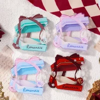 Acrylic Bar Storage Box Creative Snowflake Gift Box Photo Frame Badge Display Storage Box Bag Device Pendant Gift for Friends