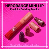 Herorange Mini Velvet Lipstick Velvety Smooth Waterproof Transfer Resistant Non-Drying Daily Makeup
