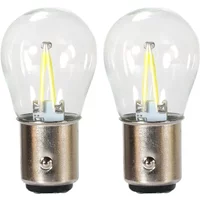 2X P21W Ba15s 1156 Led 1157 Bay15d Bulb Socket Filament Chip Car Light Bulb Lamp Lada Clearance Lights Auto Brake Lights 12V Red
