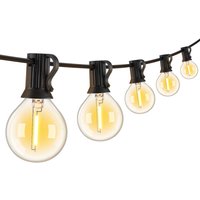 String Lights LED 15 Light Bulbs 10M G40 Globe String Lights Shatterproof Patio Lights for Indoor/Outdoor Commercial Decor Lamp