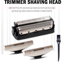 Shaver Head Cutter Blades and Foil Screen Net Replacement for Philips QC5550 QC5580 QC5570 QC5510 QS6140 QS6160 Trimmer Part