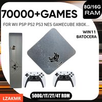 99999+Gamebox AK1 Win11 and Batocera CPU 2T/4T Rom Games System 8G/16G Ram Support PS2/PS3/WII/SS/GAMECUBE/Xbox Game Console
