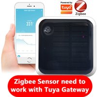Waterproof Outdoor Brightness Detector With Real Time Luminance Monitoring Solar Light Sensor Tuya Zigbee IP65
